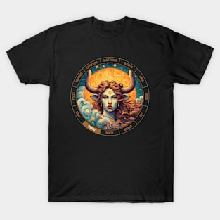 ZODIAC Taurus - Astrological TAURUS - TAURUS - ZODIAC sign - Van Gogh style - 10 T-Shirt